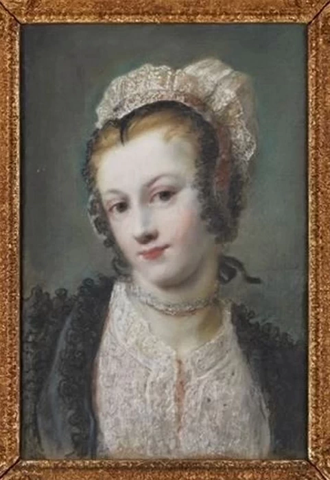 Ritratto di giovane donna con cappuccio